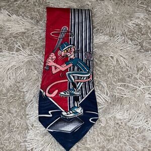 Vintage 1993 Pink Panther “Spring Fever” baseball tie
